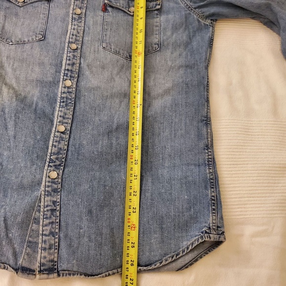 Levi's Barstow Western Snap Button Down Shirt - Stone Wash - Picture 6 of 15